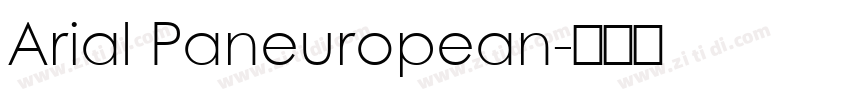Arial Paneuropean字体转换